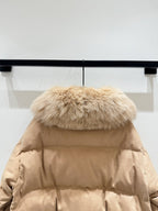 LP 25 Coat Light Brown Fur Down Cashmere 310243