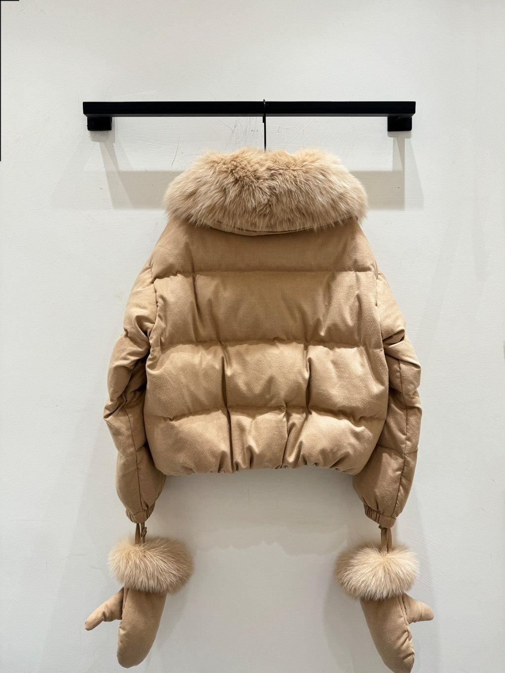 LP 25 Coat Light Brown Fur Down Cashmere 310243