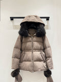 LP 25 Jacket With Gloves Taupe mix Black Wool Cashmere 310256