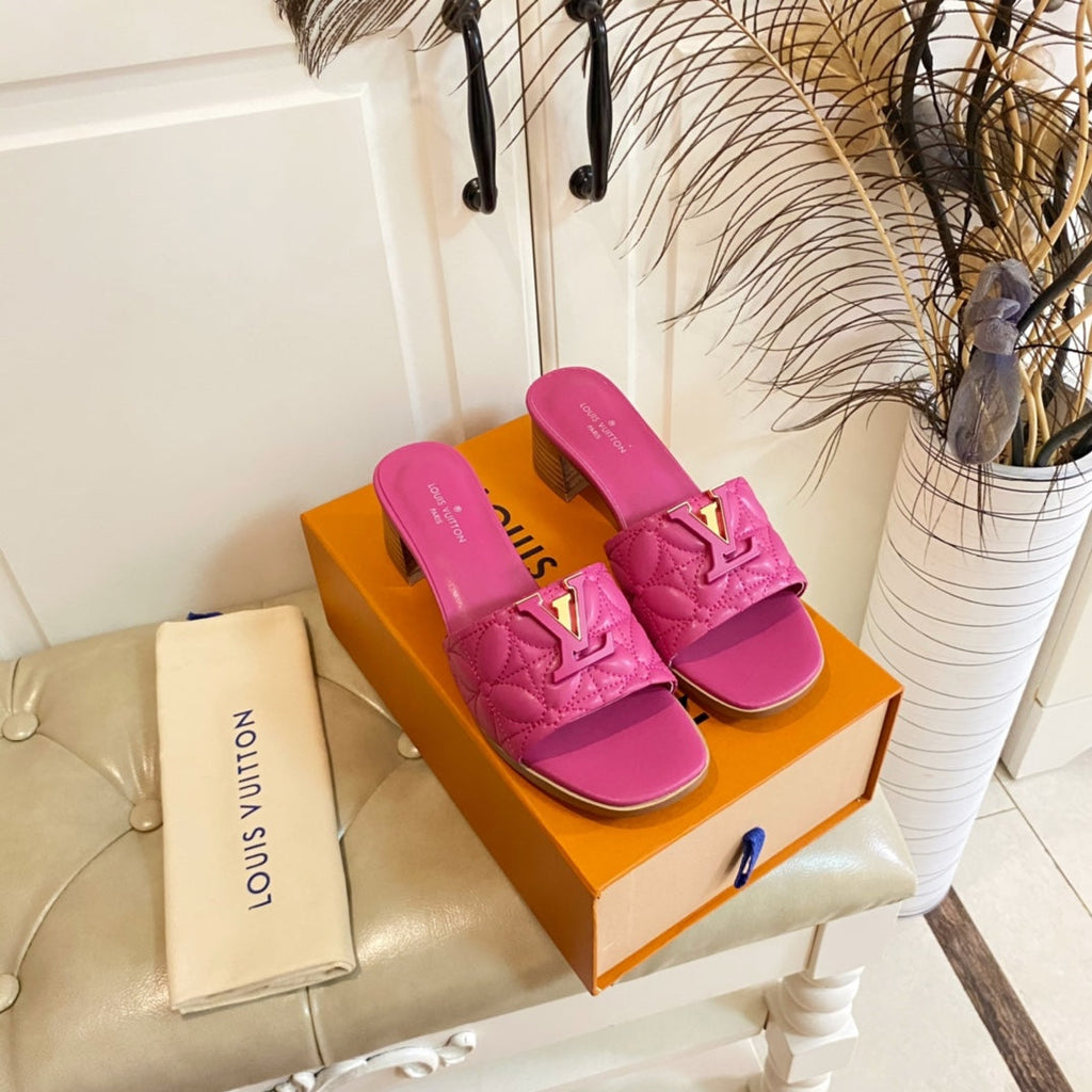 LV Neo Revival Mule 55mm Deep Pink Lambskin