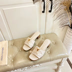LV Neo Revival Mule 55mm White Ivory Lambskin