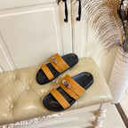 HM Jackson Sandal Brown Orange Cowhide 958030