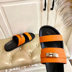 HM Jackson Sandal Orange Cowhide 958036