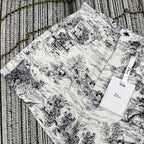Dior 25C Short  Toile de Jouy Scotland Pattern  228386