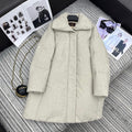 LP 25 Mid-Length Jacket Ivory Wool Fabric Down 308184