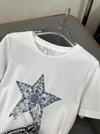 Dior 25C Embroidered T-shirt mix Skirt Dior Monagram 228675