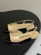 CC 25P Beige Black Quilted Calfskin