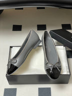 CC 25P Grey Black Quilted Calfskin
