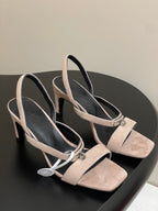 HM Glamour Slingback Pink Sheepskin 314034