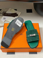 HM Giulia Sandals Teal Calfskin 314025