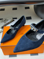 HM 25 Kiara Pumps Navy Blue Calfskin 319762