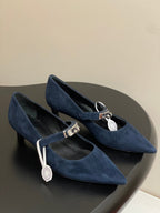 HM 25 Kiara Pumps Navy Blue Calfskin 319762