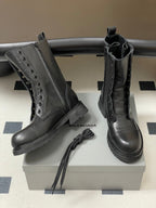 Balenciaga 25ss short boots black sheepskin 469073