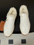 LP 25 Fur Sneaker White Suede Cowhide 534667