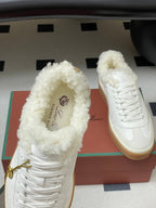 LP 25 Fur Sneaker White Suede Cowhide 534667