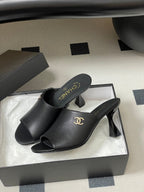 CC 26 Sandal Black Lambskin 593324