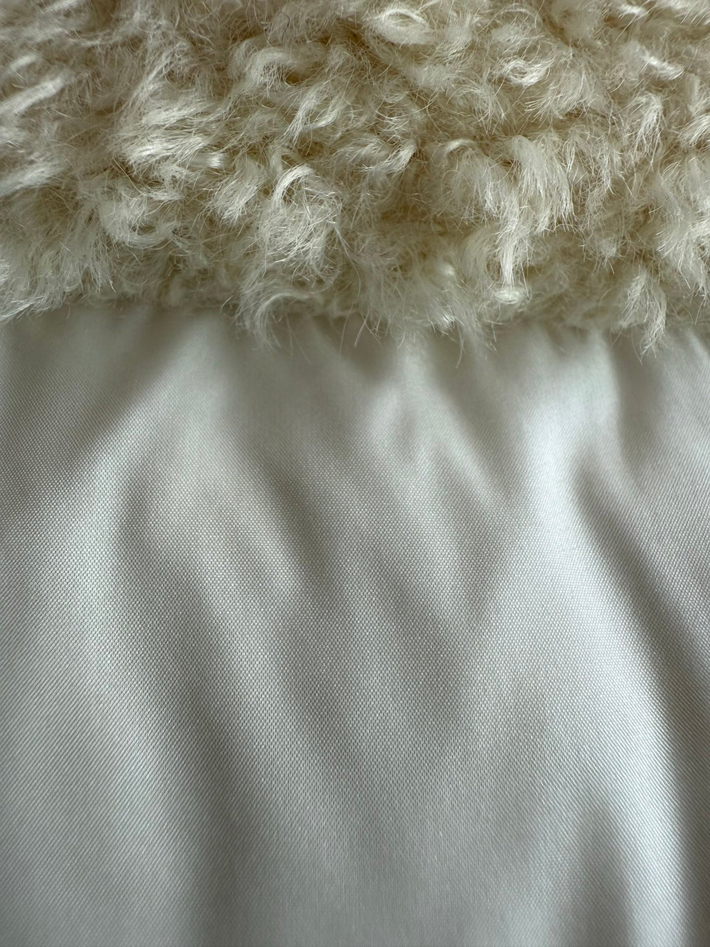 Moncler 2025 Marne Combo Puffer Jacket Cream White Wool Down
