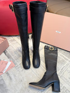 Miu Miu 2026 Boot With Buckle Black Nappa Leather 621340