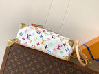 LV 2026 Handbag East West 27cm White mix Multicolor Canvas Cowhide 241104