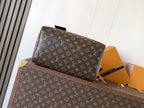 LV 2026 Speedy Soft Bag 30cm Brown Burgundy Canvas Cowhide 281457