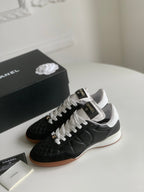 CC Sneaker In Black Lambskin Quilted 143546