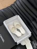 cc sandal 70 white quilted calfskin