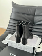 CC Ankle Boot Black Calfskin