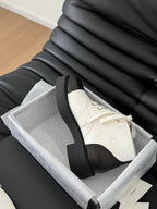 CC Ankle Boots White Mix Black Calfskin  937066