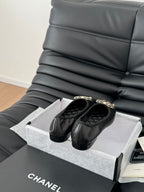 CC Ballet Flats In Black Lambskin 143528