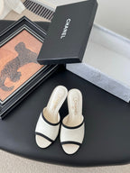 CC 25 Mules White Sheepskin Leather 305262