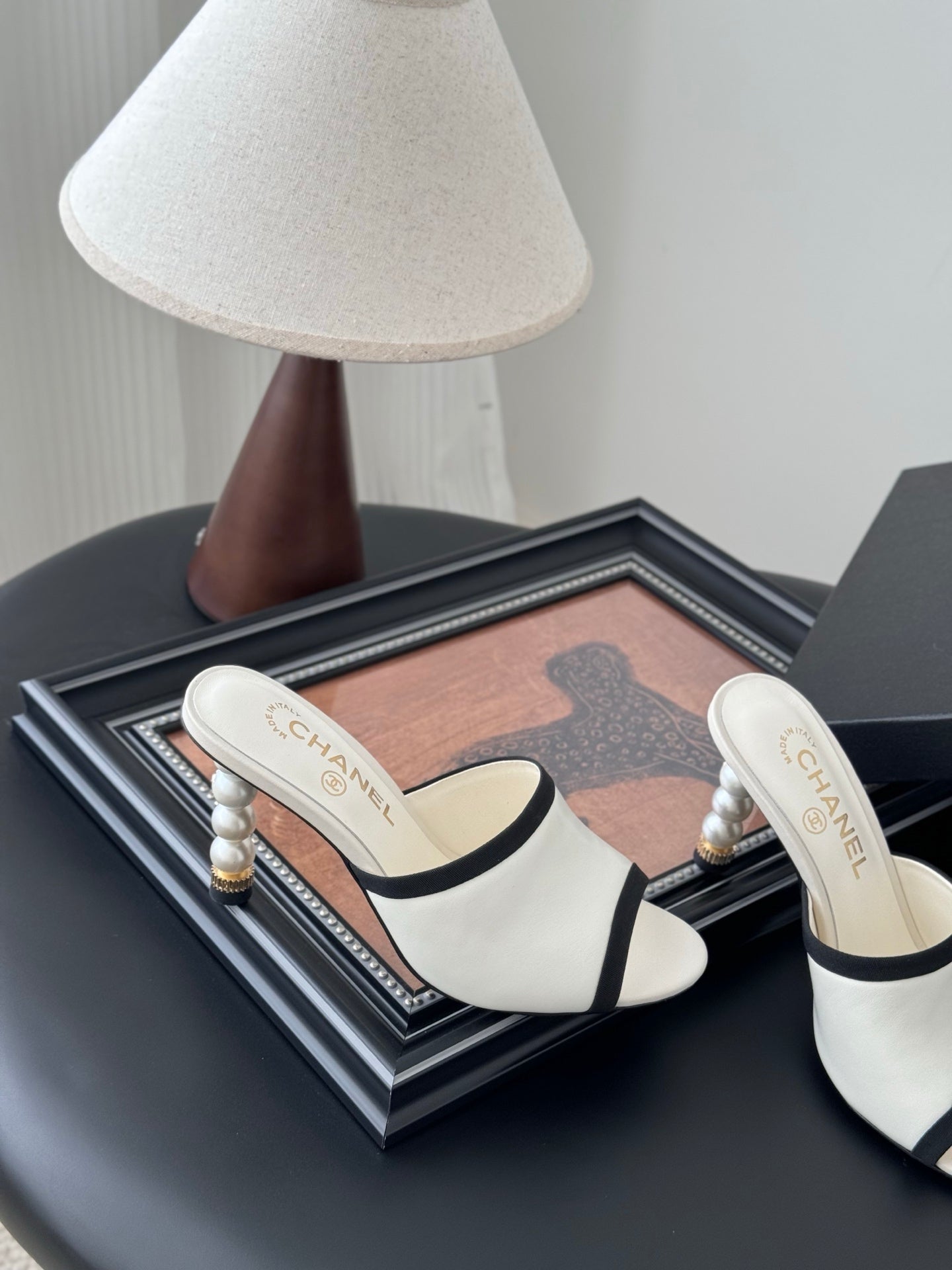 CC 25 Mules White Sheepskin Leather 305262