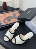 CC 25 Mules White Sheepskin Leather 305262