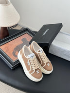 CC 25 Logo Printed Sneaker Brown Fabric Original 305313