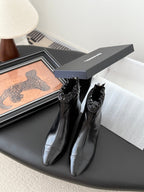 CC 25 Mary Jane boots black patent sheepskin 458772