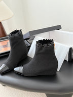 CC 25 Mary Jane boots black canvas 458773