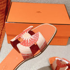 HM 3D Oran Sandals Orange Calfskin 243962