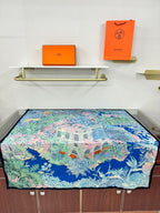 FAUBOURG TROPICAL SHAWL 140 CM IN COLORFUL CASHMERE AND SILK 379770