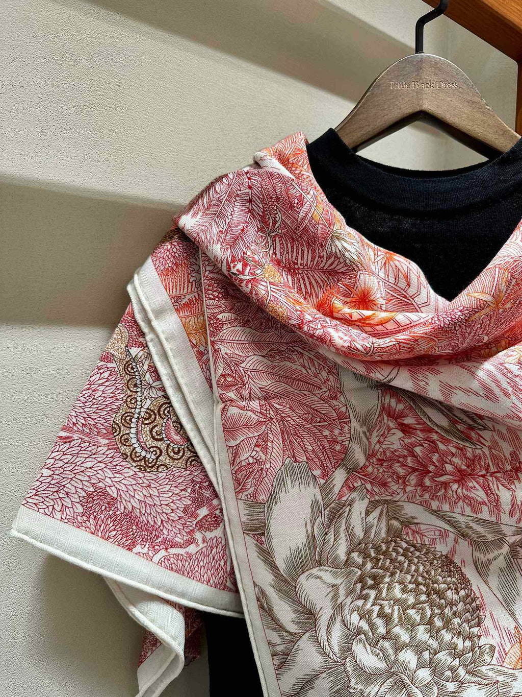 FAUBOURG TROPICAL SHAWL 140 CM IN COLORFUL CASHMERE AND SILK 379772