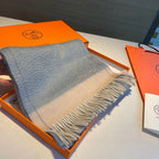 Scarf 180 CM In Light Blue Mix Beige Cashmere 353262