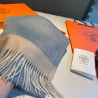 Scarf 180 CM In Light Blue Mix Beige Cashmere 353262