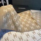 CC Scarf 180 CM In Dark Beige Mix White Cashmere  382718