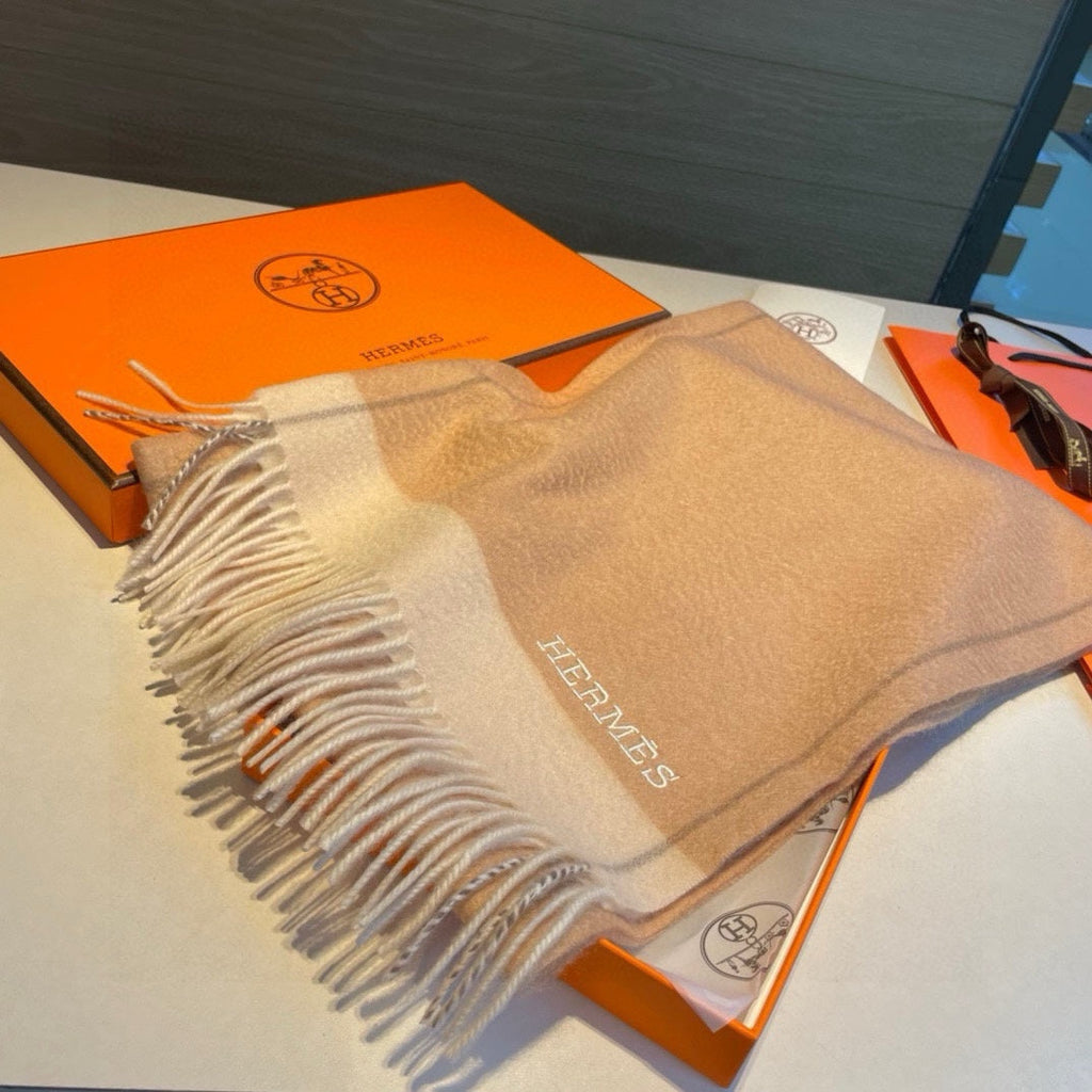 Scarf 180 CM In Beige Mix Light Beige Cashmere  398200