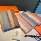 Scarf 180 CM In Grey Blue Mix Beige Cashmere  398204
