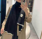 CC Scarf 200 CM In Black Wool Cashmere 401978