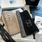 CC Scarf 200 CM In Black Cashmere 403783