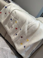 CC Scarf 195 CM In White Colorful Cashmere 418286