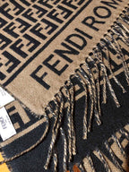 FF 200CM Scarf Brown Wool Cashmere 103254