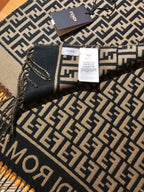 FF 200CM Scarf Brown Wool Cashmere 103254