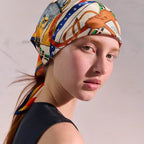 HM 26ss Amazon  Scarf 90 Colorful Twill Silk 130280
