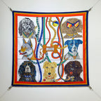 HM 26ss Amazon  Scarf 90 Colorful Twill Silk 130280